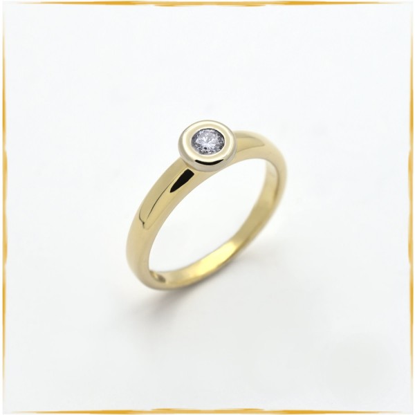 Ring | 750/000 Gold | Solitär | Brillant