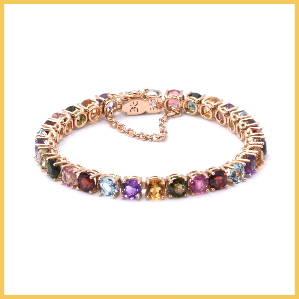 Tennisarmband mit Spinel